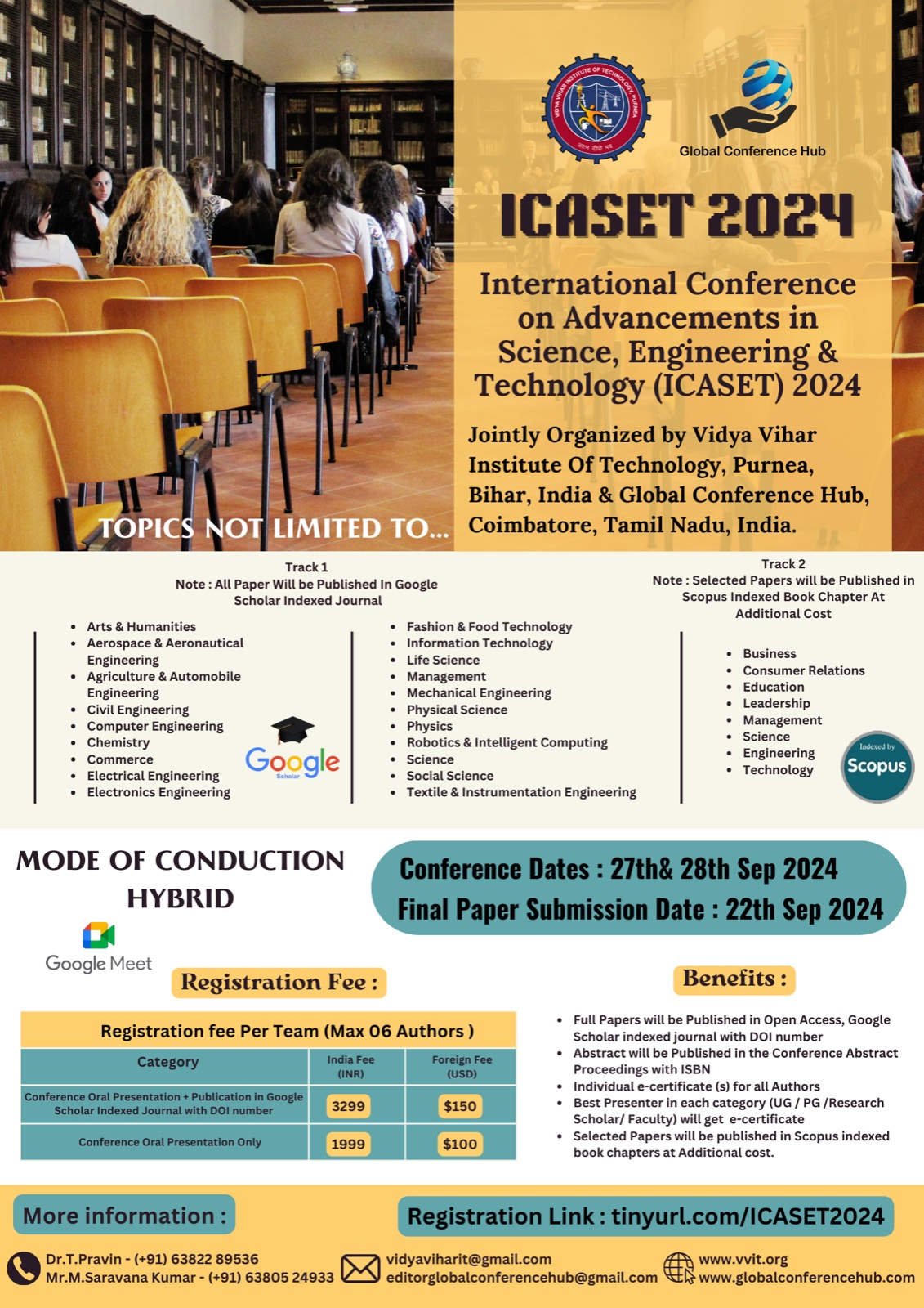 International Conference on Advancements in Science, Engineering and Technology ICASET 2024